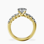 14kt Yellow Gold Selena Gomez Entwined Prongs Lab Diamond Ring side right image one