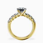 14kt Yellow Gold Cassidy Entwined Prongs Lab Diamond Ring side right image one