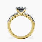 14kt Yellow Gold Selena Gomez Entwined Prongs Lab Diamond Ring side right image one