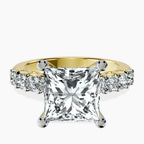 10kt Yellow Gold Cassidy Entwined Prongs Lab Diamond Ring front image
