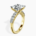 10kt Yellow Gold Cassidy Entwined Prongs Lab Diamond Ring standing product image one