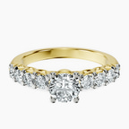 14kt Yellow Gold Cassidy Entwined Prongs Lab Diamond Ring front image