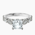 Platinum Larisa Side Stone Lab Diamond Ring front image