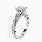 Platinum Larisa Side Stone Lab Diamond Ring standing product image one