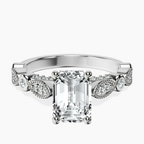 Platinum Larisa Side Stone Lab Diamond Ring front image