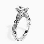 Platinum Larisa Side Stone Lab Diamond Ring standing product image one