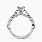 Platinum Larisa Side Stone Lab Diamond Ring side right image one