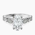 Platinum Larisa Side Stone Lab Diamond Ring front image