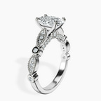 Platinum Larisa Side Stone Lab Diamond Ring standing product image one