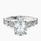 Platinum Larisa Side Stone Lab Diamond Ring front image