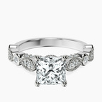 Platinum Larisa Side Stone Lab Diamond Ring front image