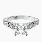 Platinum Larisa Side Stone Lab Diamond Ring front image