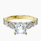 18ct Yellow Gold Larisa Side Stone Lab Diamond Ring front image