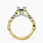 18ct Yellow Gold Larisa Side Stone Lab Diamond Ring side right image one