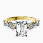 14ct Yellow Gold Larisa Side Stone Lab Diamond Ring front image