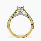 14ct Yellow Gold Larisa Side Stone Lab Diamond Ring side right image one
