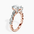 2.81 ct. pear Filippa Milgrain Ring in 10kt rose gold standing product image one