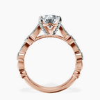 2.81 ct. pear Filippa Milgrain Ring in 10kt rose gold side right image one