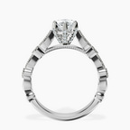 Platinum Filippa Milgrain Lab Diamond Ring side right image one