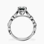 Platinum Filippa Milgrain Lab Diamond Ring side right image one