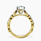 10kt Yellow Gold Filippa Milgrain Lab Diamond Ring side right image one