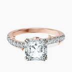9ct Rose Gold Phoebe Twigs Lab Diamond Ring front image