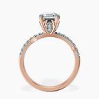 9ct Rose Gold Phoebe Twigs Lab Diamond Ring side right image one
