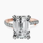 18kt Rose Gold Phoebe Twigs Lab Diamond Ring front image