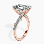 18kt Rose Gold Phoebe Twigs Lab Diamond Ring standing product image one
