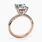18kt Rose Gold Phoebe Twigs Lab Diamond Ring side right image one
