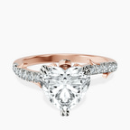 9ct Rose Gold Phoebe Twigs Lab Diamond Ring front image