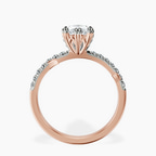 9ct Rose Gold Phoebe Twigs Lab Diamond Ring side right image one