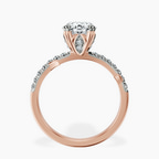 14kt Rose Gold Phoebe Twigs Lab Diamond Ring side right image one