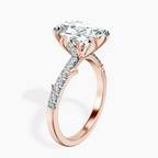 18kt Rose Gold Phoebe Twigs Lab Diamond Ring standing product image one