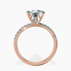 18kt Rose Gold Phoebe Twigs Lab Diamond Ring side right image one