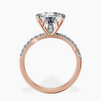 18kt Rose Gold Phoebe Twigs Lab Diamond Ring side right image one