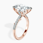 18kt Rose Gold Phoebe Twigs Lab Diamond Ring standing product image one