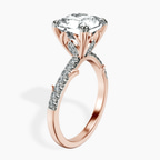 18kt Rose Gold Phoebe Twigs Lab Diamond Ring standing product image one
