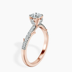 18kt Rose Gold Phoebe Twigs Lab Diamond Ring standing product image one