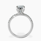 Platinum Phoebe Twigs Lab Diamond Ring side right image one