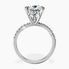 Platinum Phoebe Twigs Lab Diamond Ring side right image one