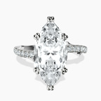 Platinum Phoebe Twigs Lab Diamond Ring front image