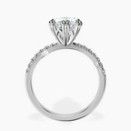 Platinum Phoebe Twigs Lab Diamond Ring side right image one
