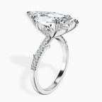 Platinum Phoebe Twigs Lab Diamond Ring standing product image one