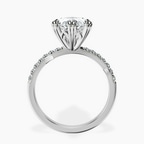 Platinum Phoebe Twigs Lab Diamond Ring side right image one