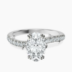 Platinum Phoebe Twigs Lab Diamond Ring front image