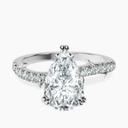 Platinum Phoebe Twigs Lab Diamond Ring front image