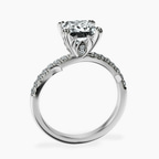 Platinum Phoebe Twigs Lab Diamond Ring side right image one