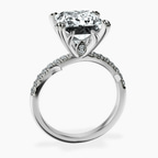 Platinum Phoebe Twigs Lab Diamond Ring side right image one