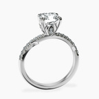 Platinum Phoebe Twigs Lab Diamond Ring side right image one